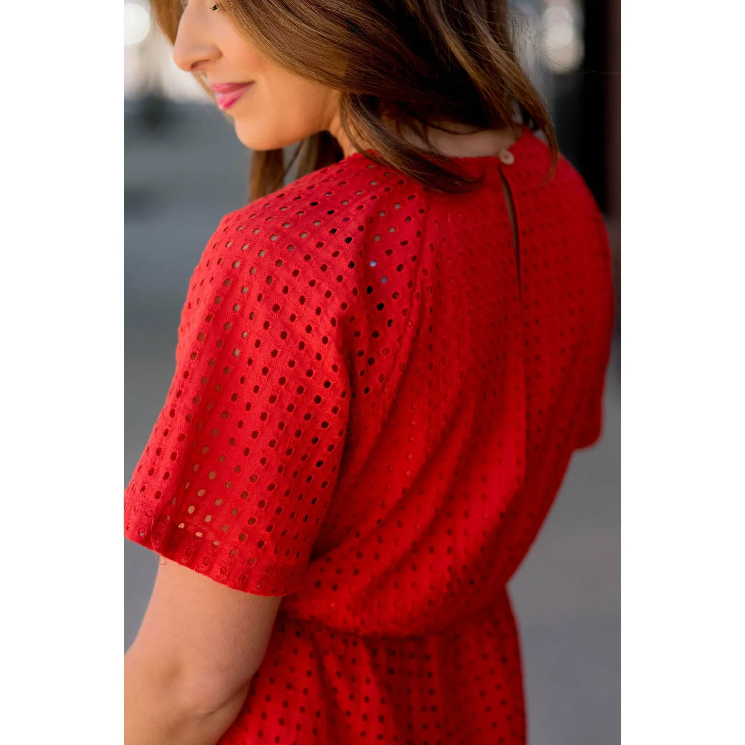 Eyelet Romper