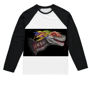 Feathered Raptor Sublimation Baseball Long Sleeve T-Shirt