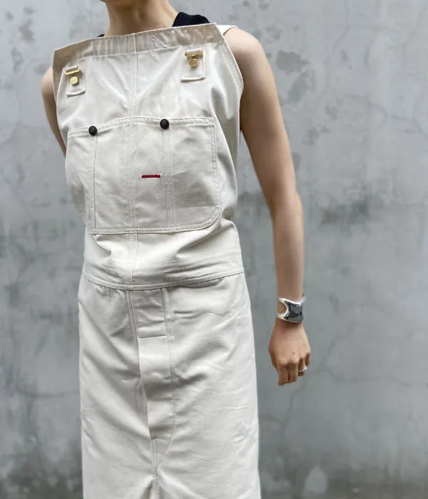 FUMIKA_UCHIDA/DENIM OVERALL APRON MIDI DRESS(KINARI)