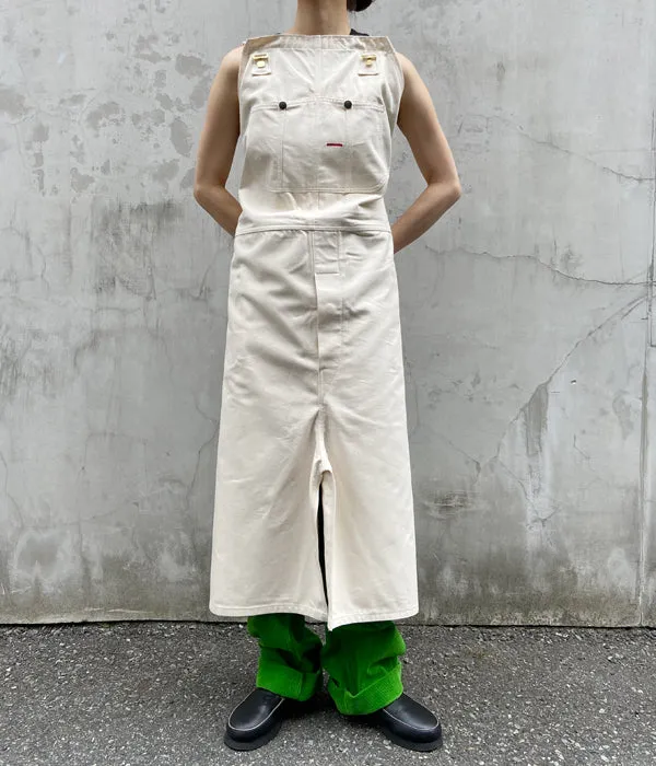 FUMIKA_UCHIDA/DENIM OVERALL APRON MIDI DRESS(KINARI)