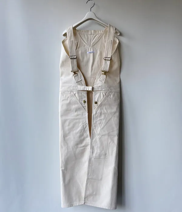 FUMIKA_UCHIDA/DENIM OVERALL APRON MIDI DRESS(KINARI)