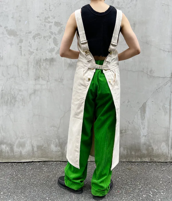 FUMIKA_UCHIDA/DENIM OVERALL APRON MIDI DRESS(KINARI)