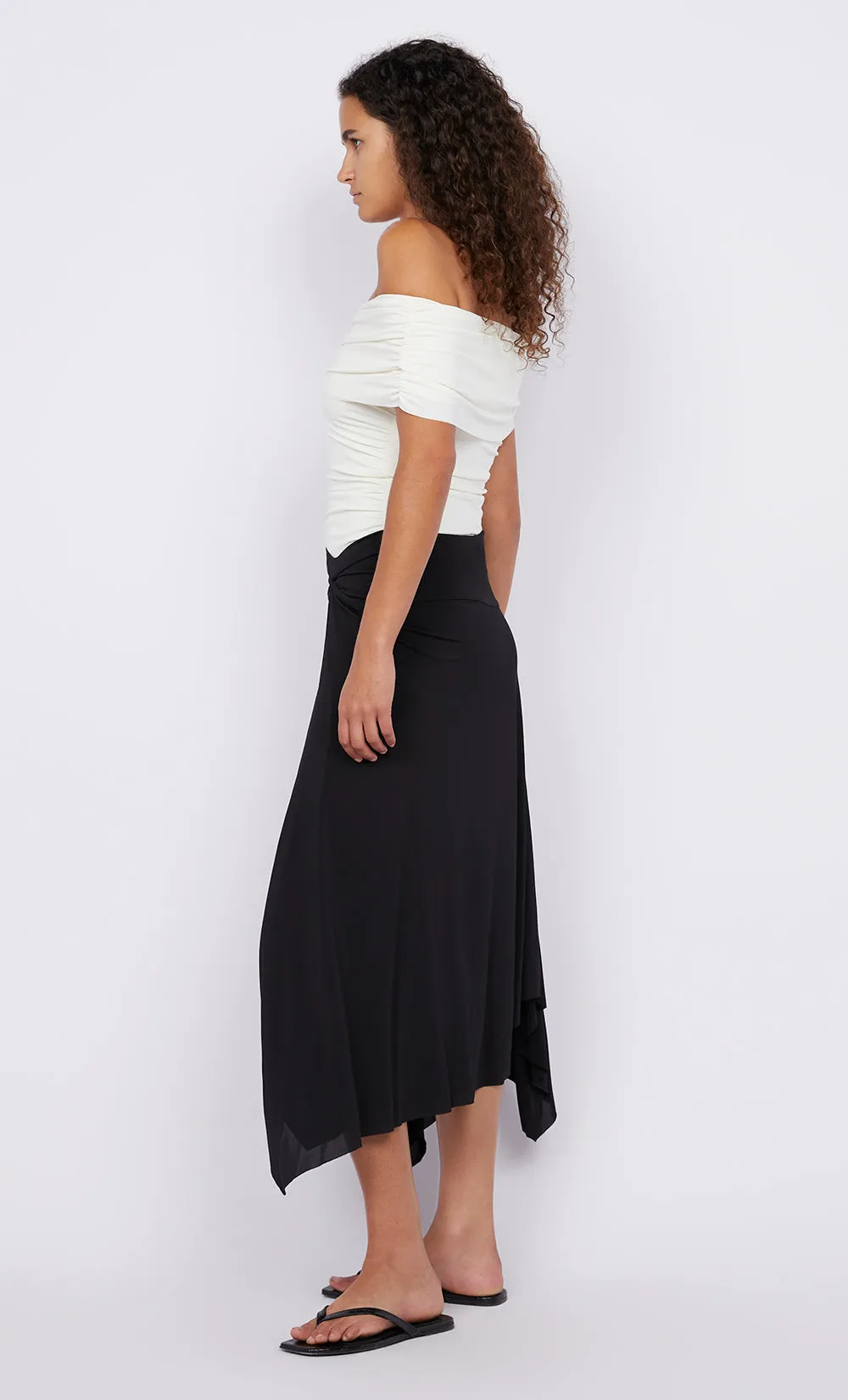 GIGI MIDI SKIRT - BLACK