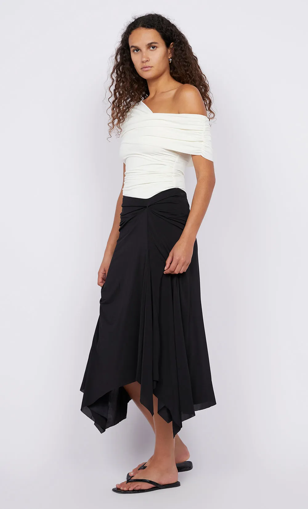 GIGI MIDI SKIRT - BLACK
