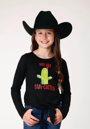 GIRLS LONG SLEEVE KNIT POLY RAYON BLACK JERSEY LONG SLEEVE  T T-SHIRT