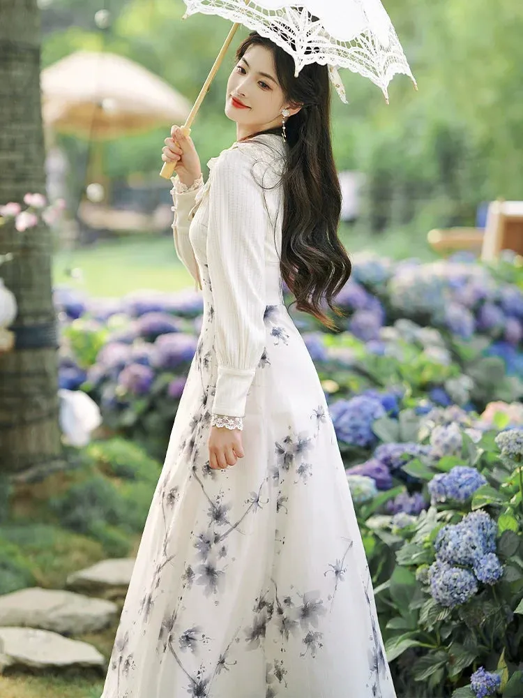 Girly Flower Dress Retro Sweet