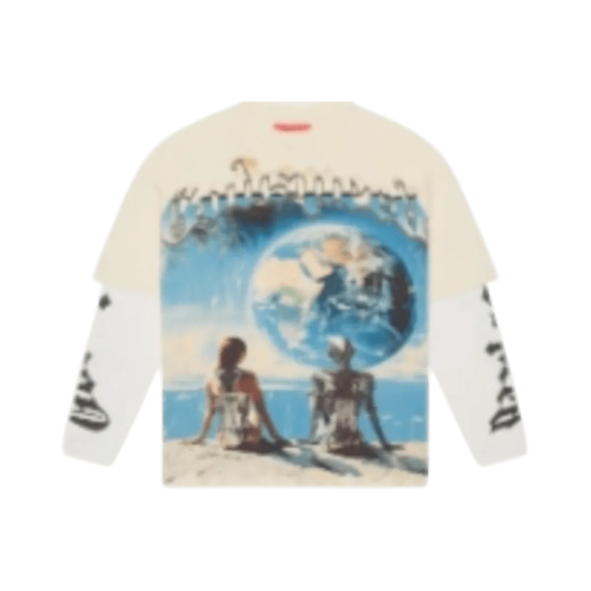 GodSpeed Artificial Love Layered T-Shirt - Cream
