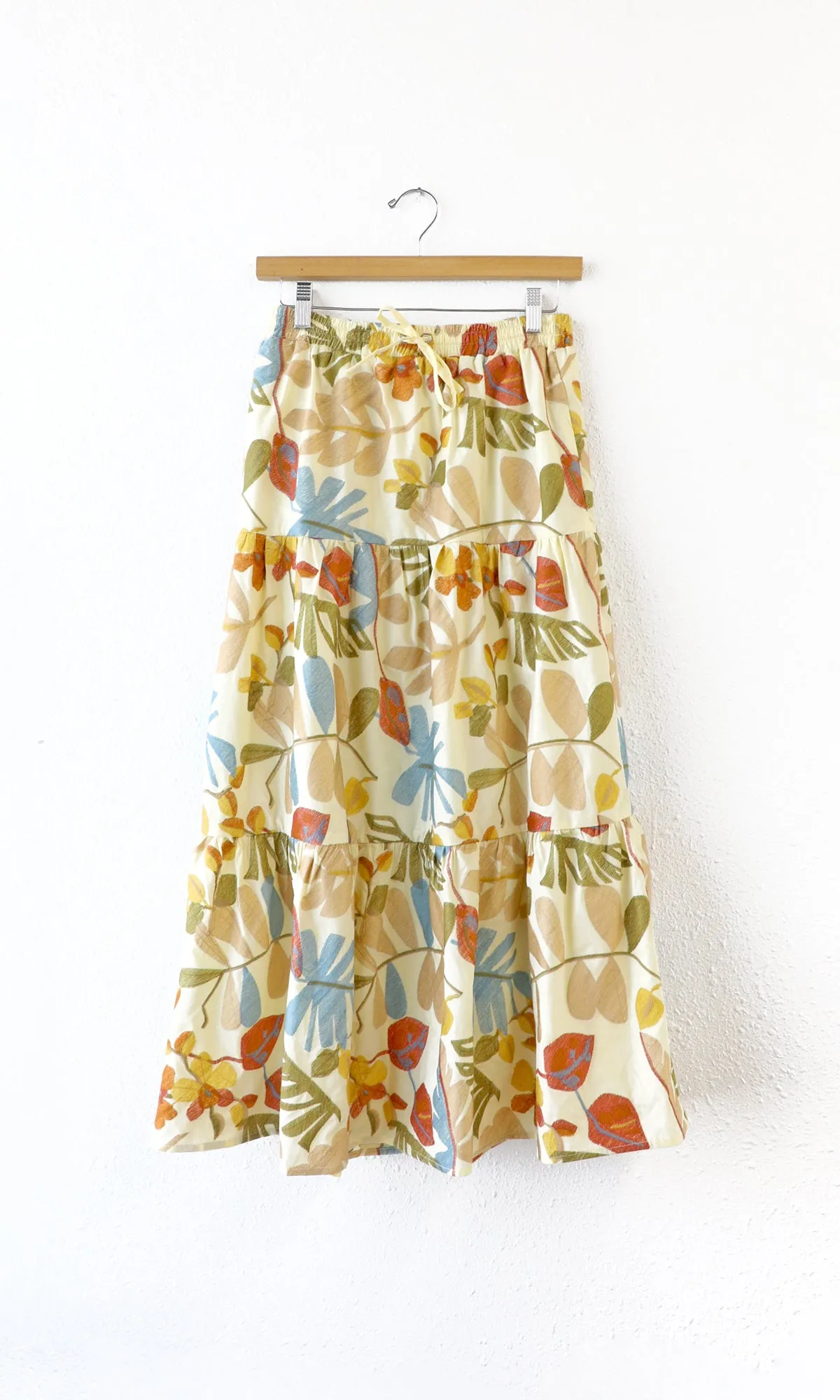 Grant Embroidered Midi Skirt