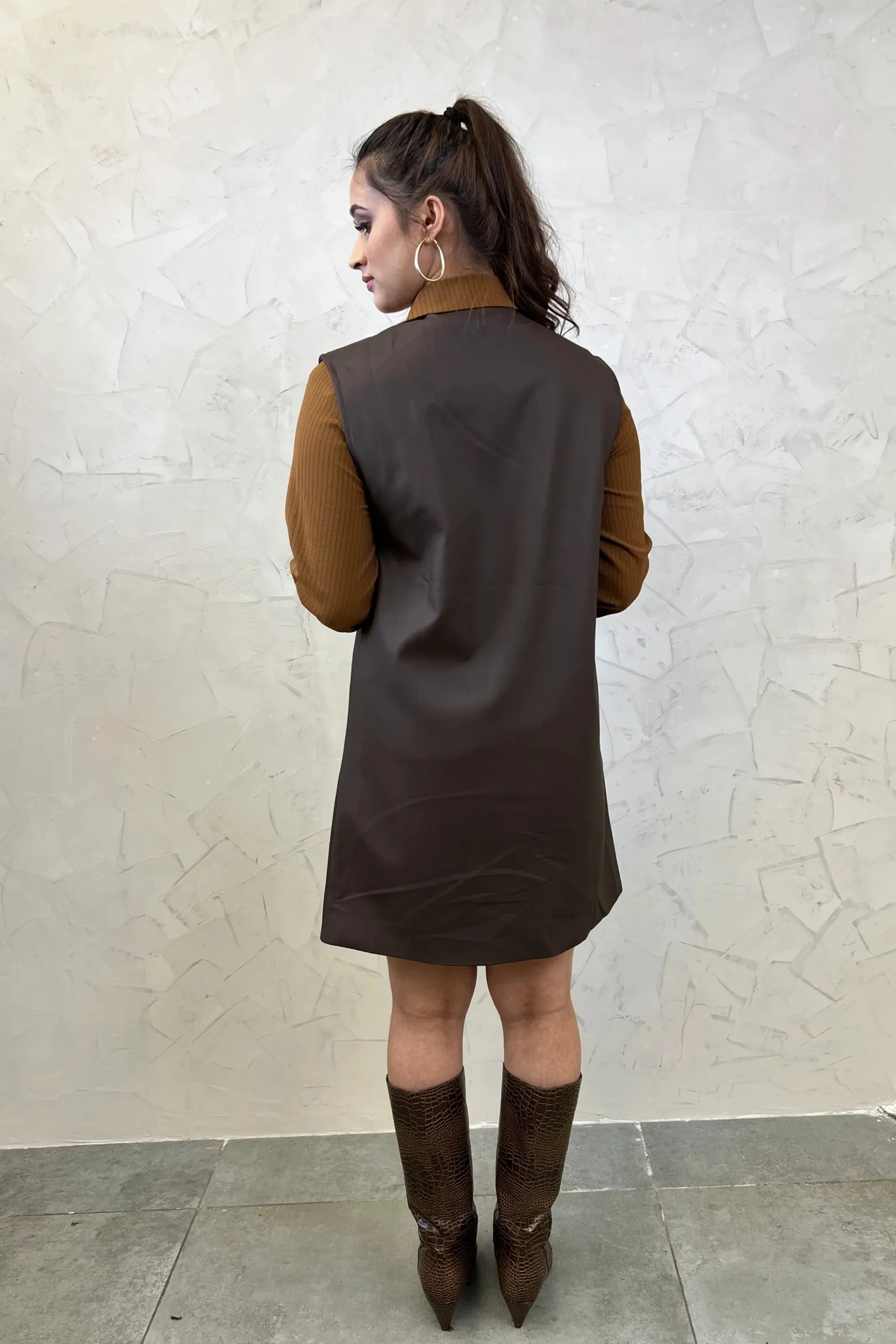 Groovy Glam Overall Belt Dress