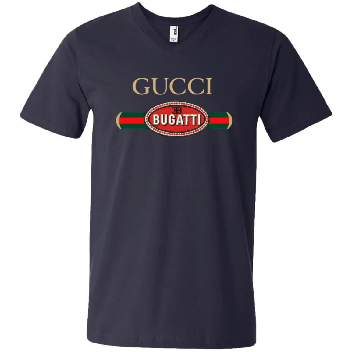 Gucci Bugatti Shirt Men V-Neck T-Shirt