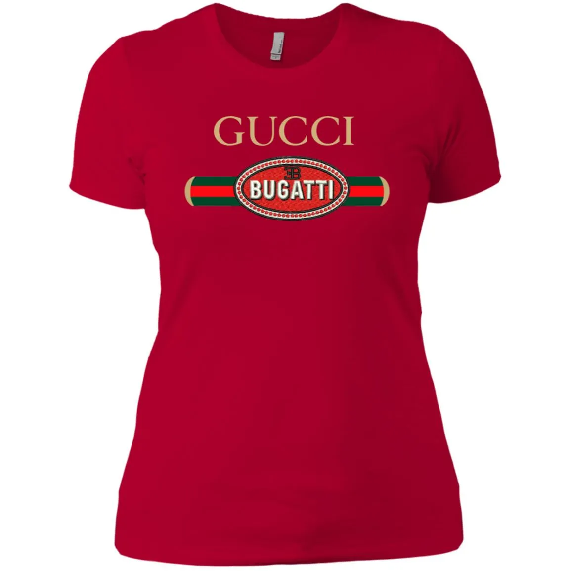 Gucci Bugatti T-shirt Women Cotton T-Shirt