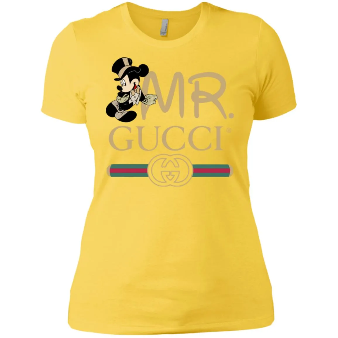 Gucci Couple Disney Mickey Valentine's Day T-shirt Women Cotton T-Shirt