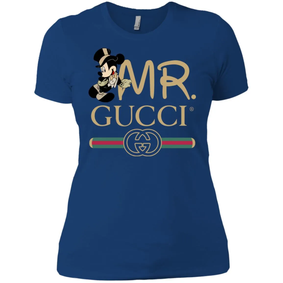 Gucci Couple Disney Mickey Valentine's Day T-shirt Women Cotton T-Shirt