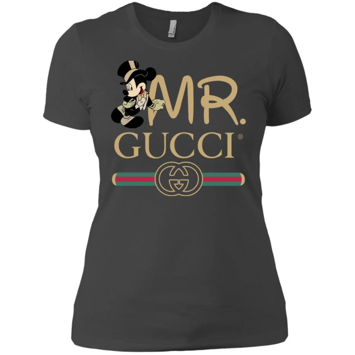 Gucci Couple Disney Mickey Valentine's Day T-shirt Women Cotton T-Shirt