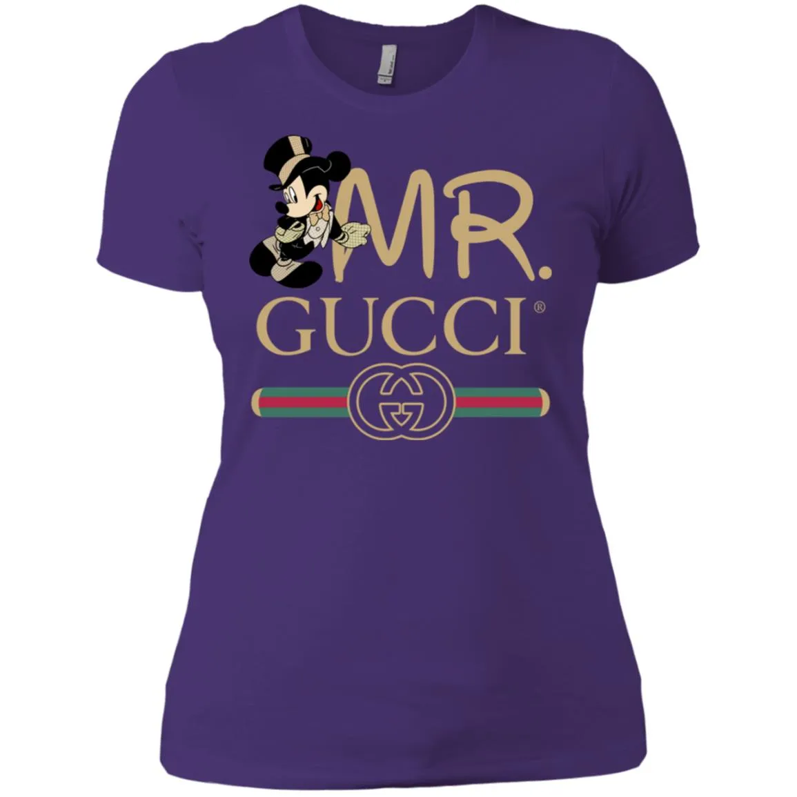Gucci Couple Disney Mickey Valentine's Day T-shirt Women Cotton T-Shirt