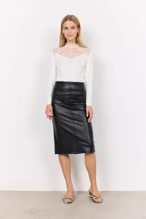 Haida Faux Leather Skirt