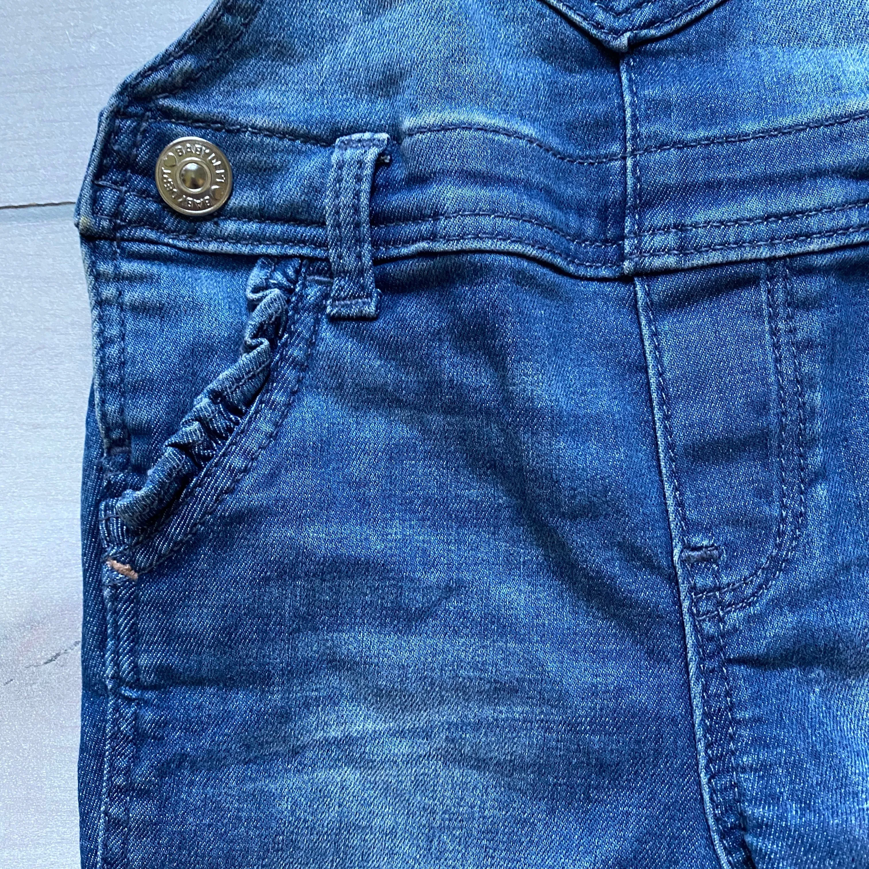 H&M Denim Heart Overall Romper