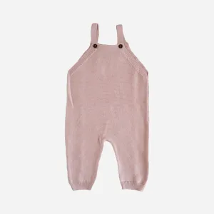 Heirloom Organic Cotton Knit Overall, Blush