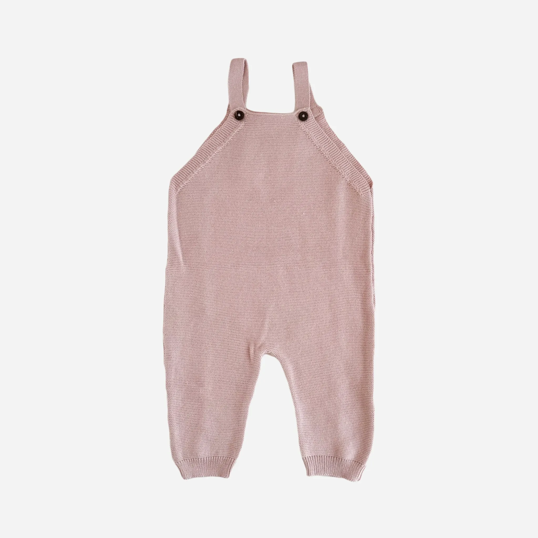 Heirloom Organic Cotton Knit Overall, Blush