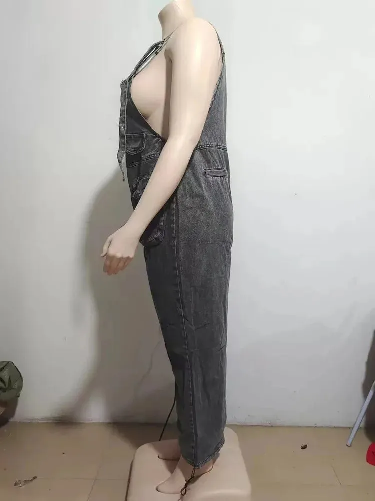 HEYFANCYSTYLE Luxe Baggy Denim Overalls