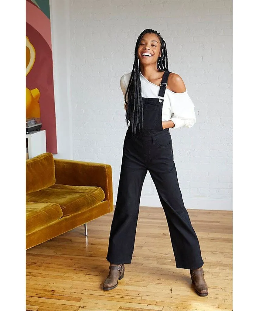 High Loose Overall Cozy Black