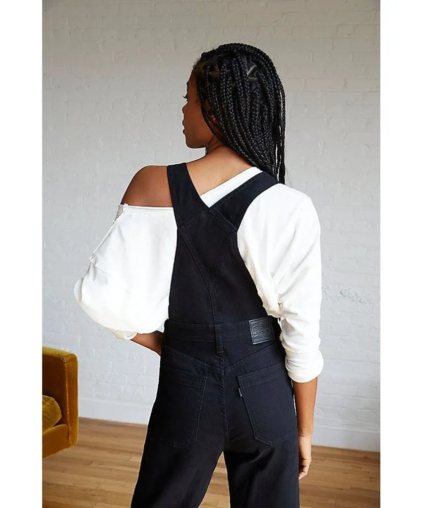 High Loose Overall Cozy Black