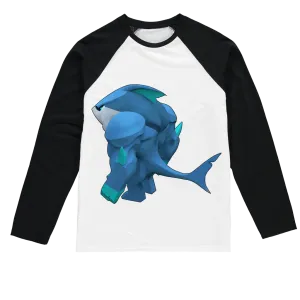 Ice Shark Sublimation Baseball Long Sleeve T-Shirt