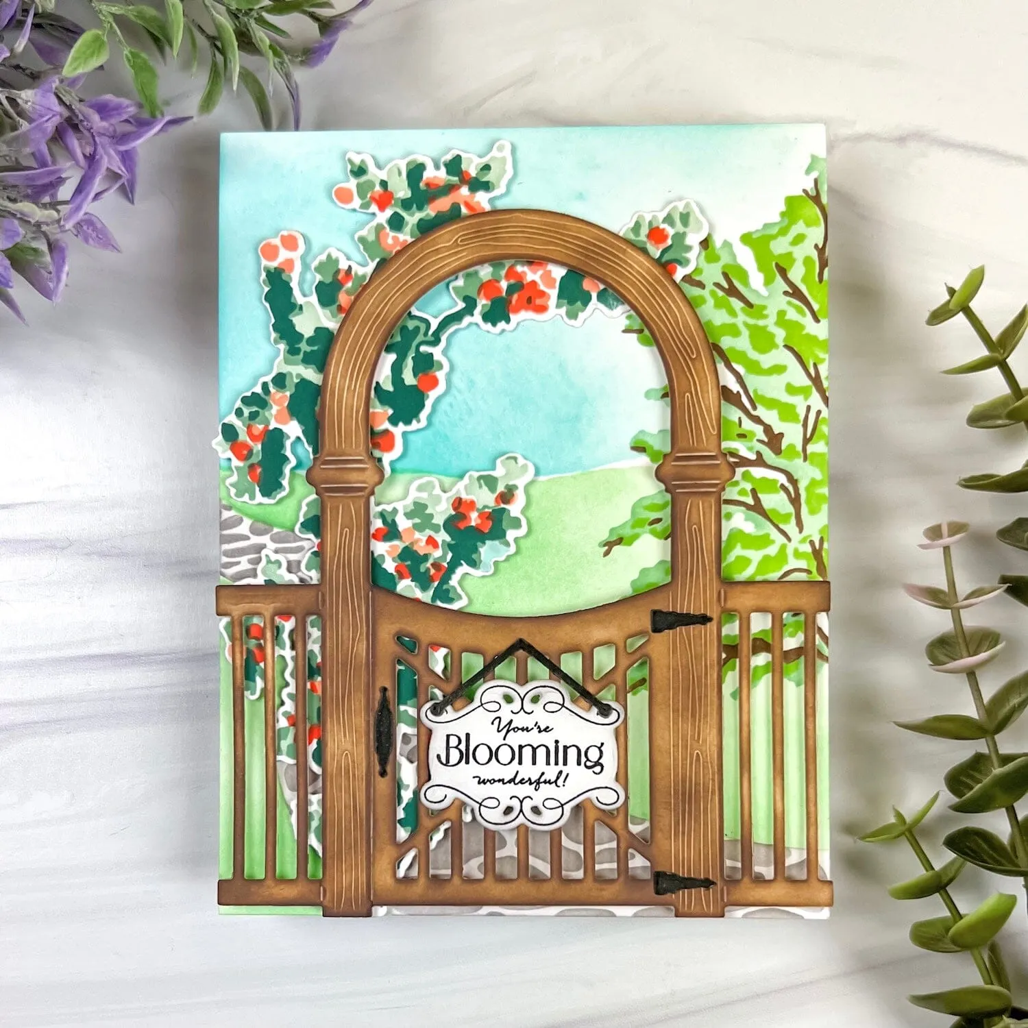 Impressionist Garden stencil