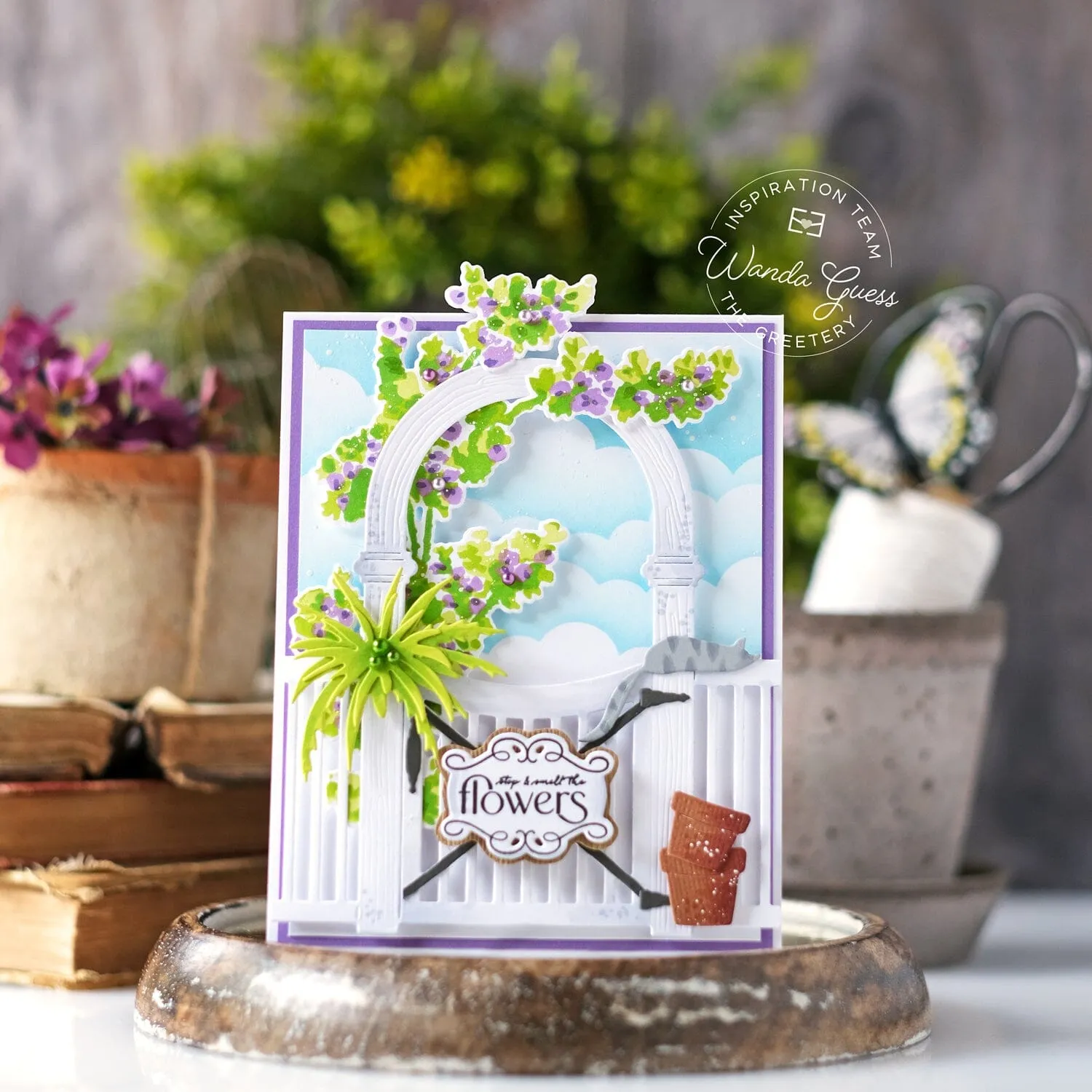 Impressionist Garden stencil