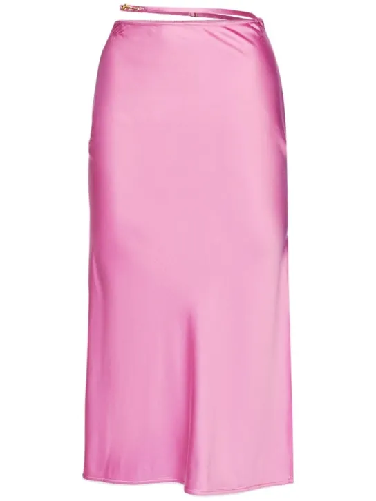 Jacquemus   La Jupe Notte stretch satin midi skirt 