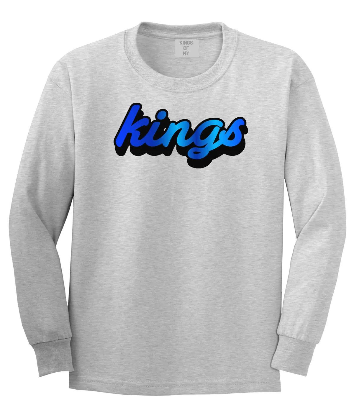Kings Blue Gradient Logo Long Sleeve T-Shirt
