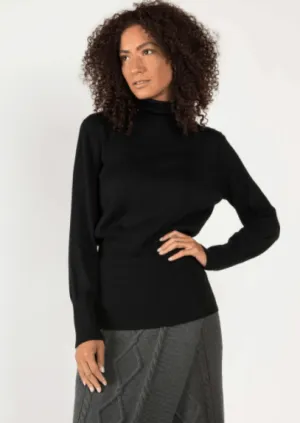 Knit Turtleneck in Black