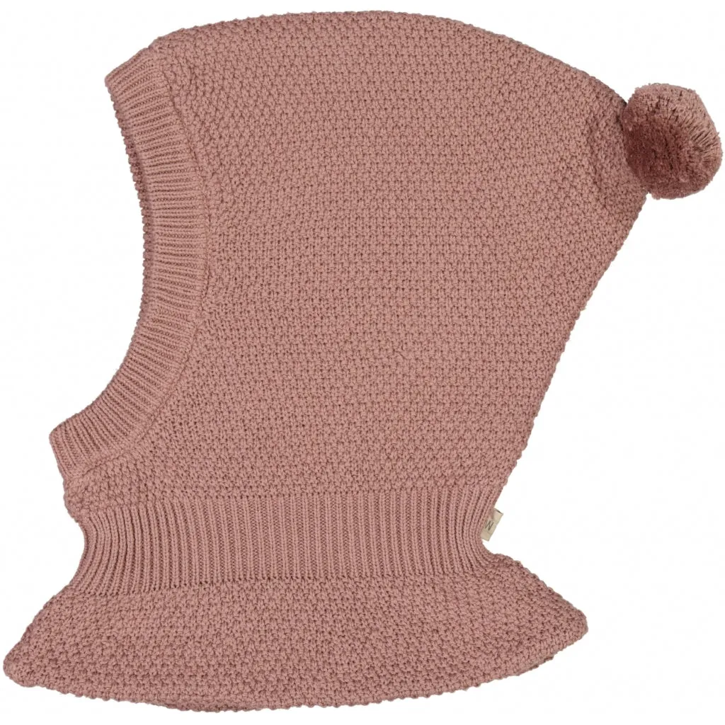 Knitted Balaclava Pomi - powder brown