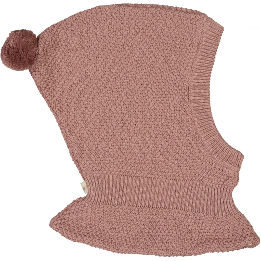 Knitted Balaclava Pomi - powder brown