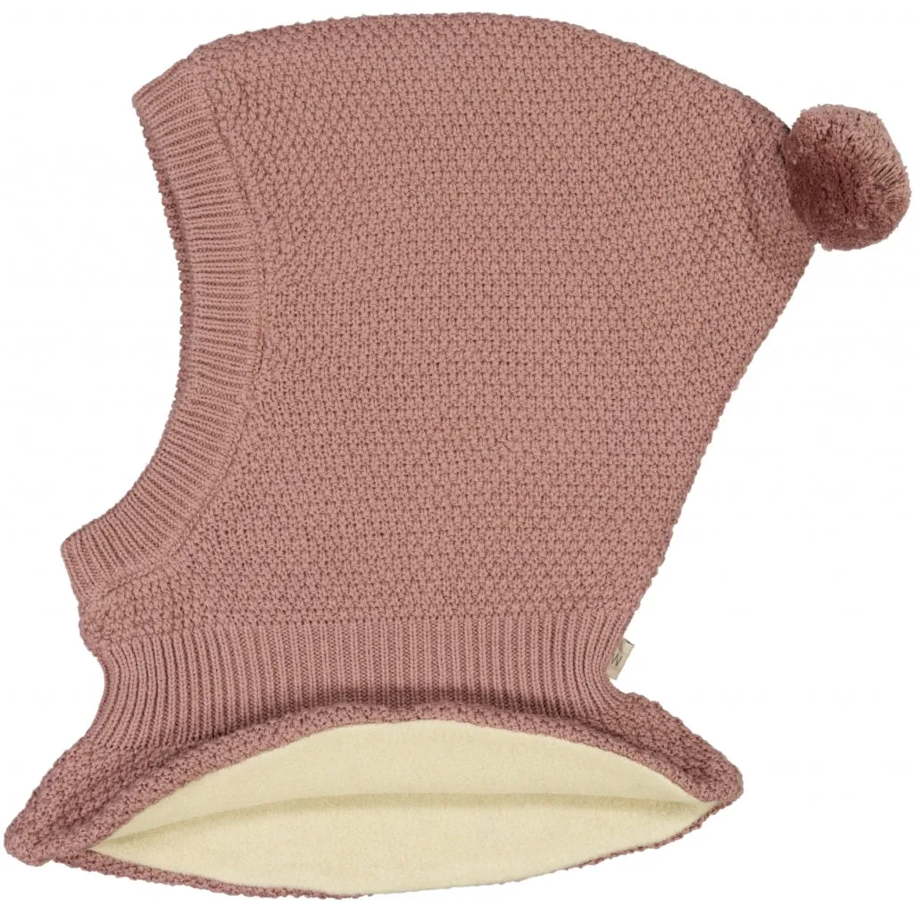 Knitted Balaclava Pomi - powder brown