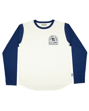 Kytone Racing Crew White/Blue LS T'Shirt