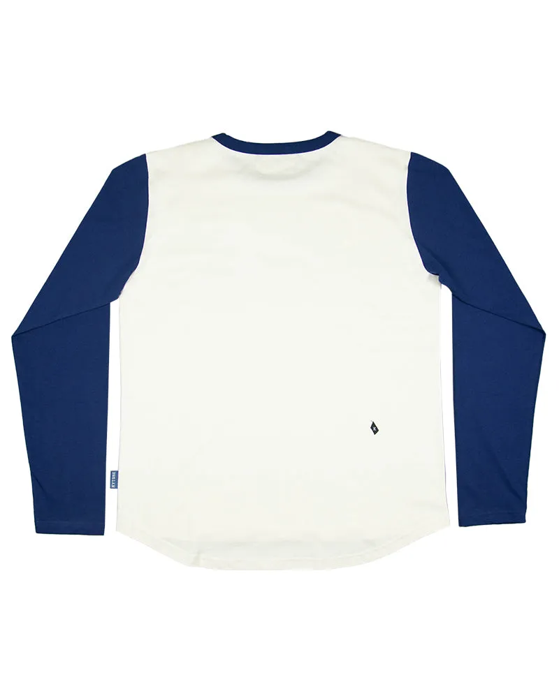 Kytone Racing Crew White/Blue LS T'Shirt