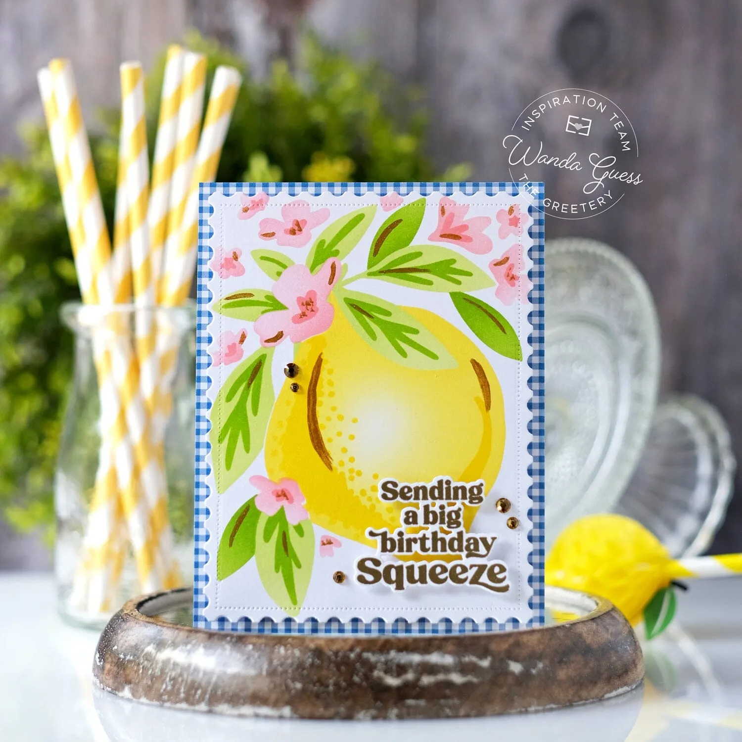 Large Lemon stencil