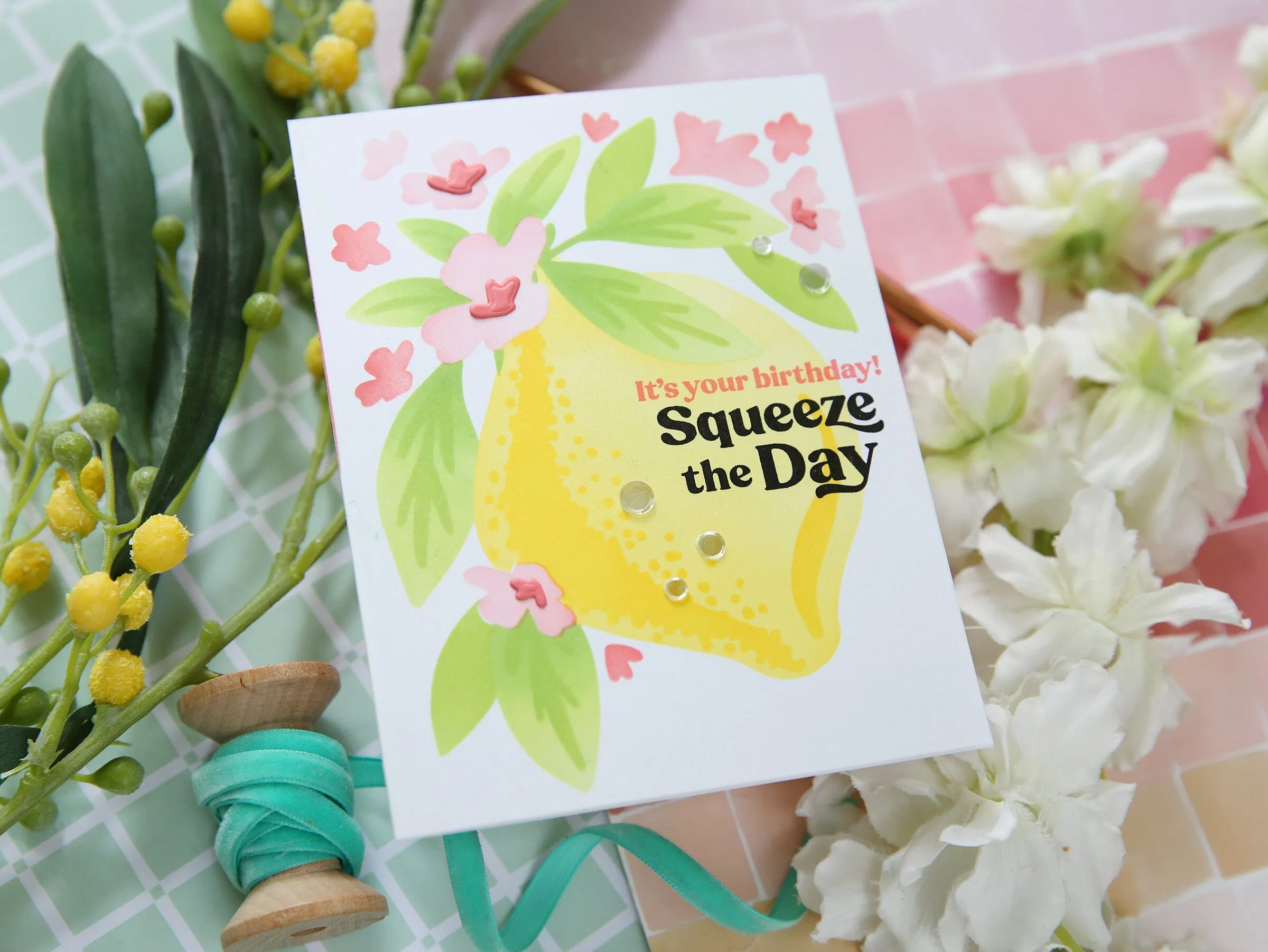 Large Lemon stencil