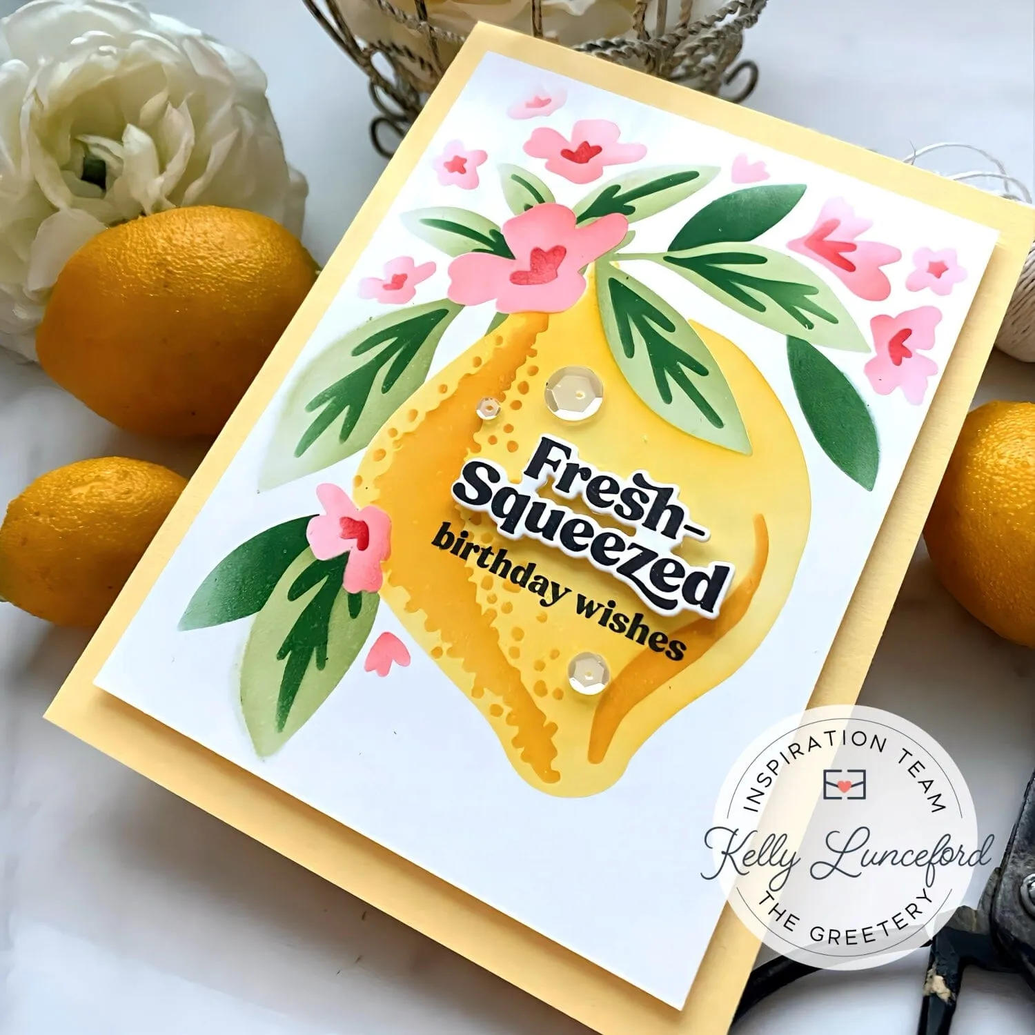 Large Lemon stencil