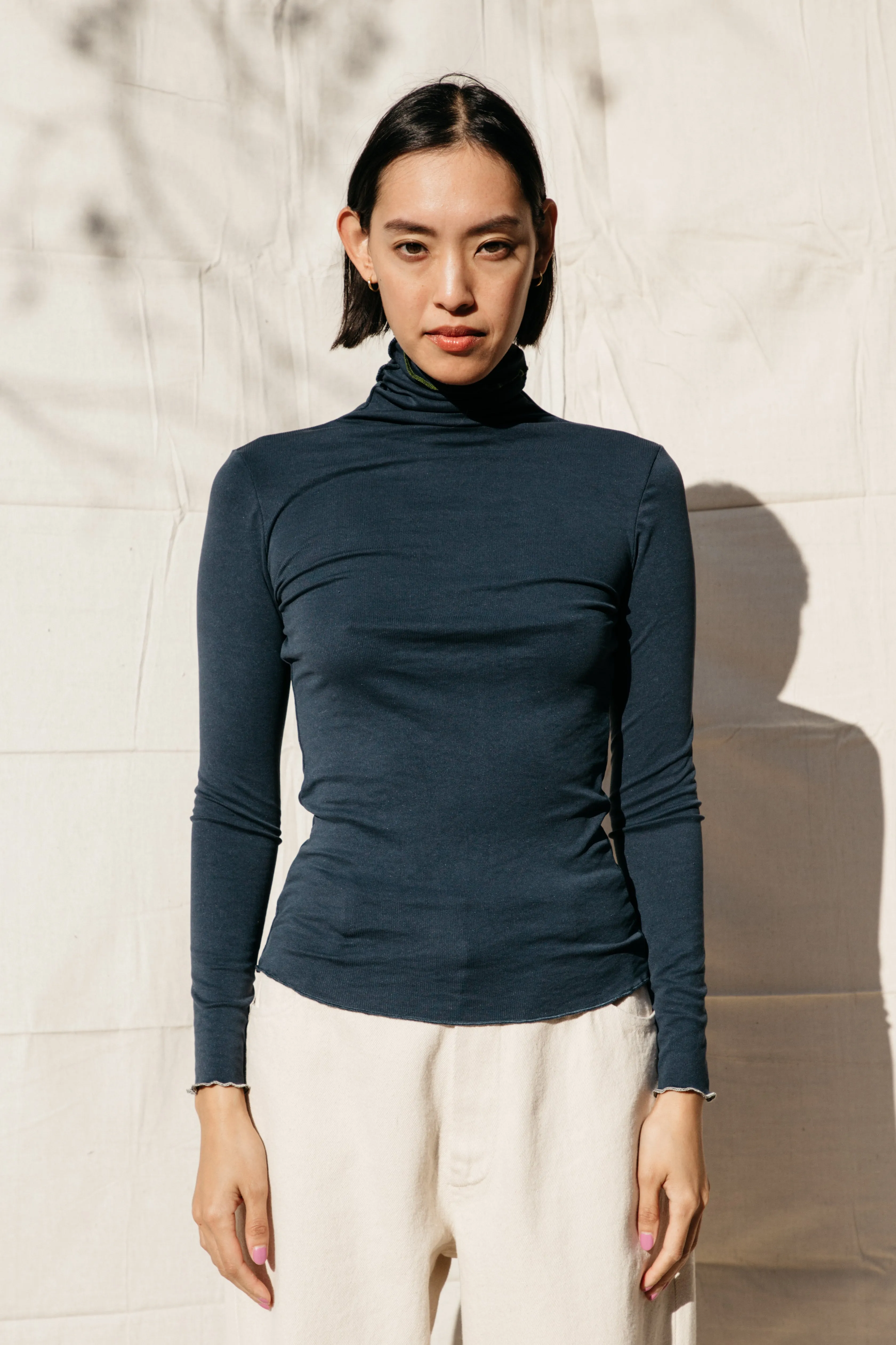 Lettuce Turtleneck- Slate