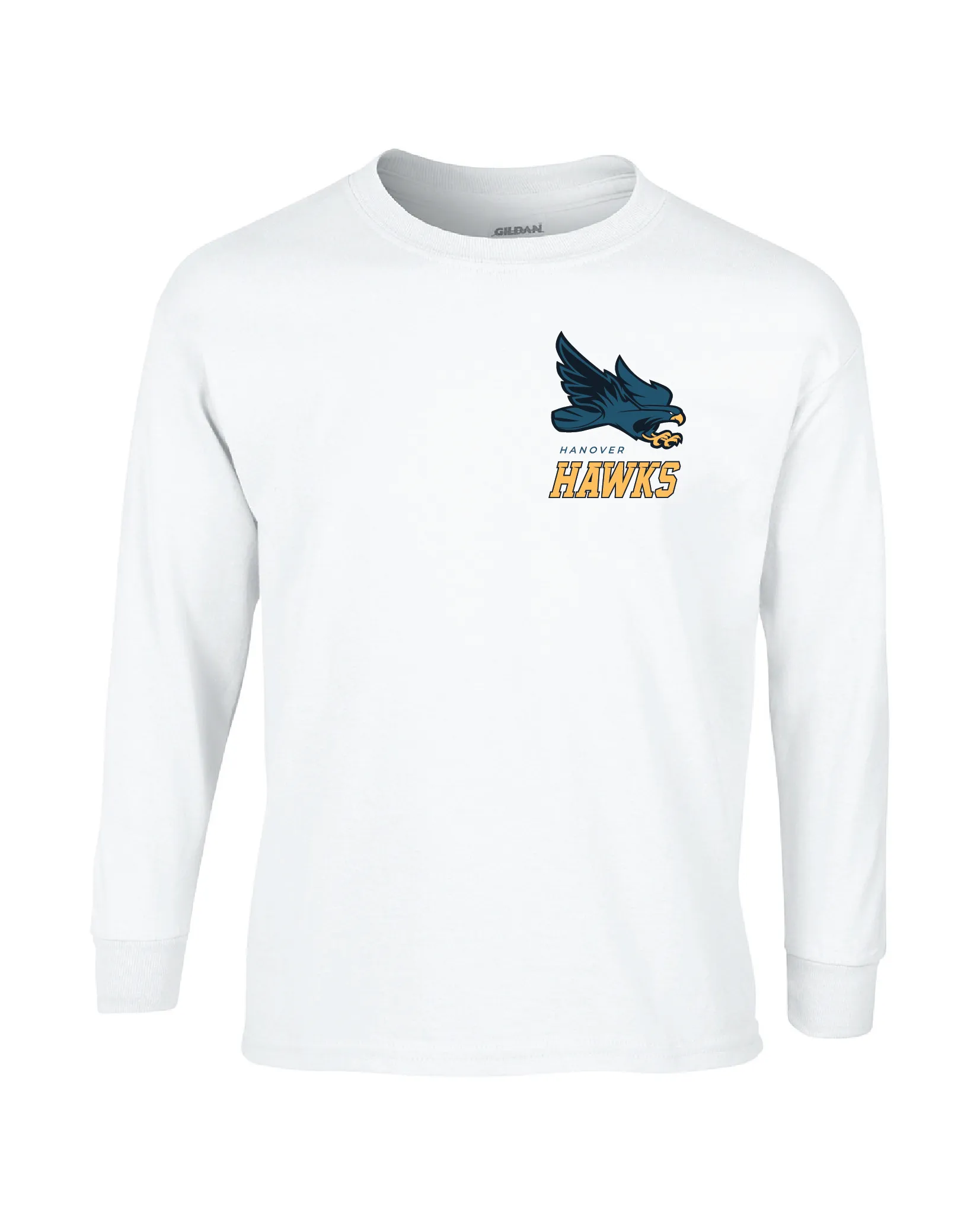 Long-Sleeve - Cotton - White - Adult/Youth - Hawk Designs