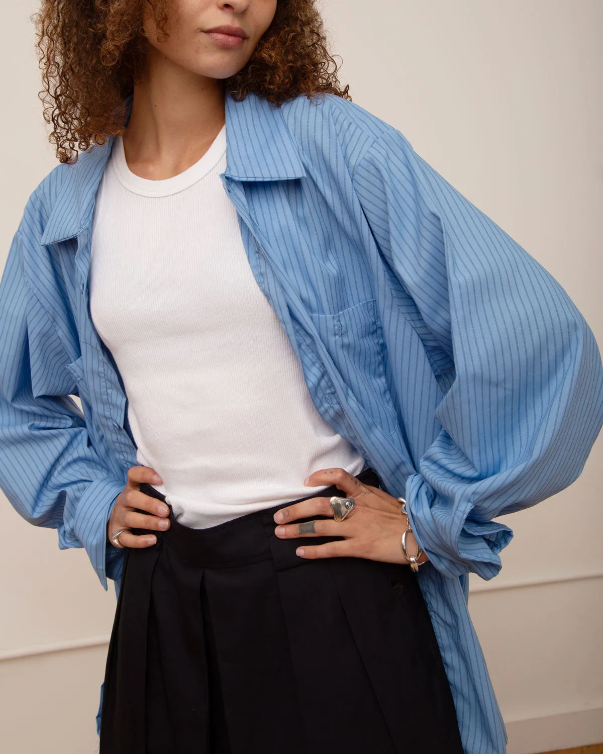 L/S Stripe Work Shirt