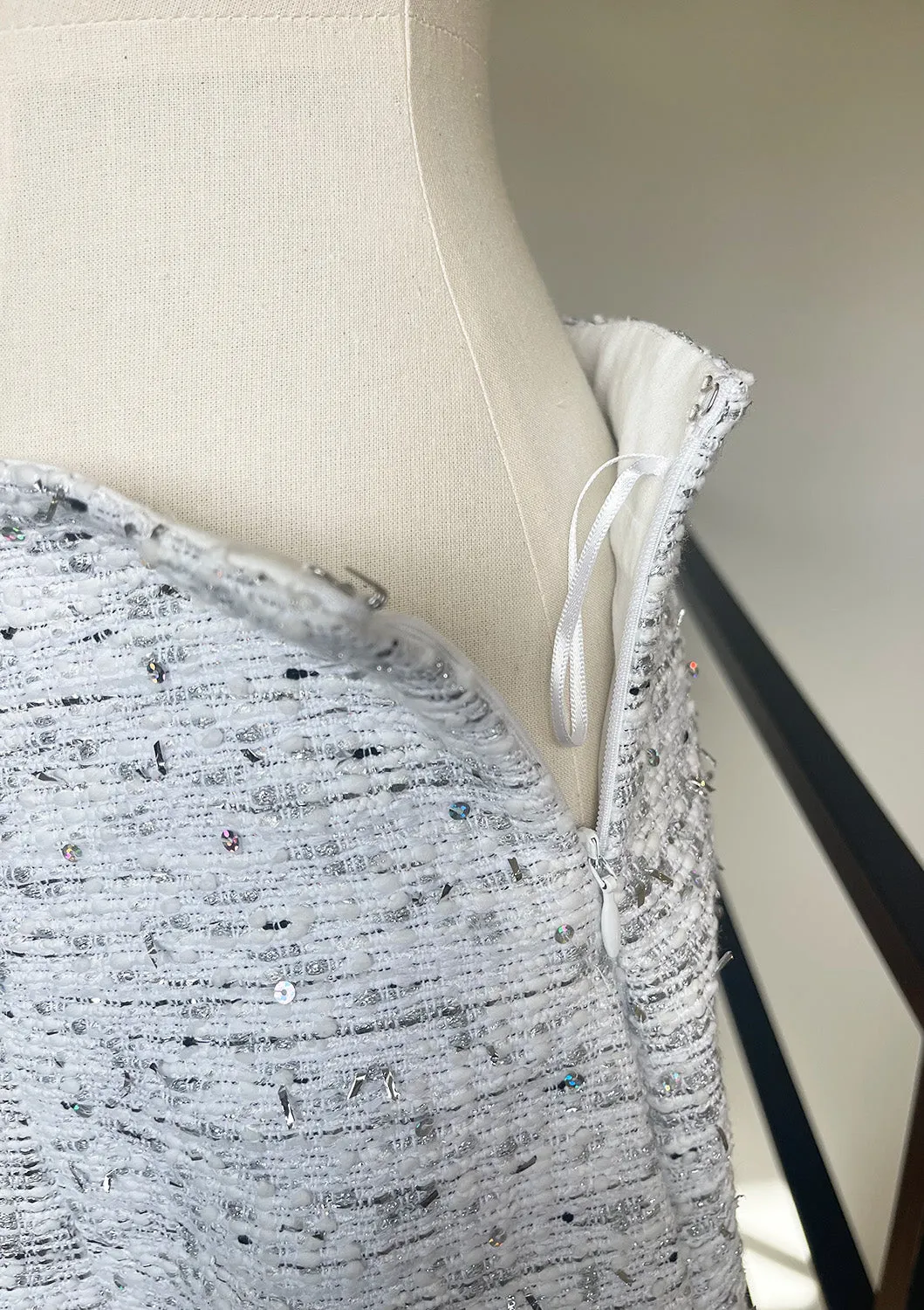 MADISONBLUE   PANEL FLARE SK TWEED