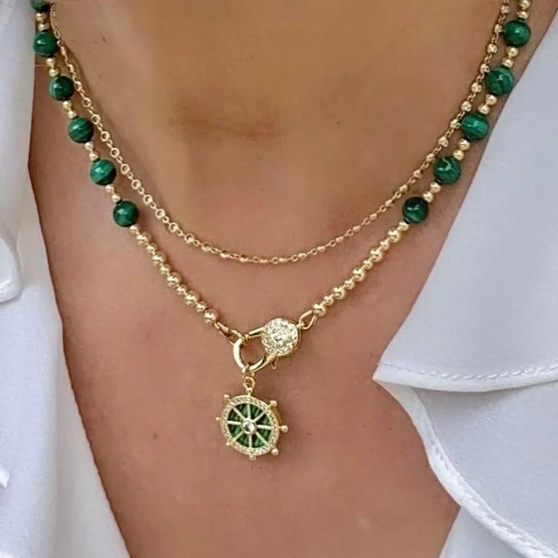 Malachite Necklace - Zen