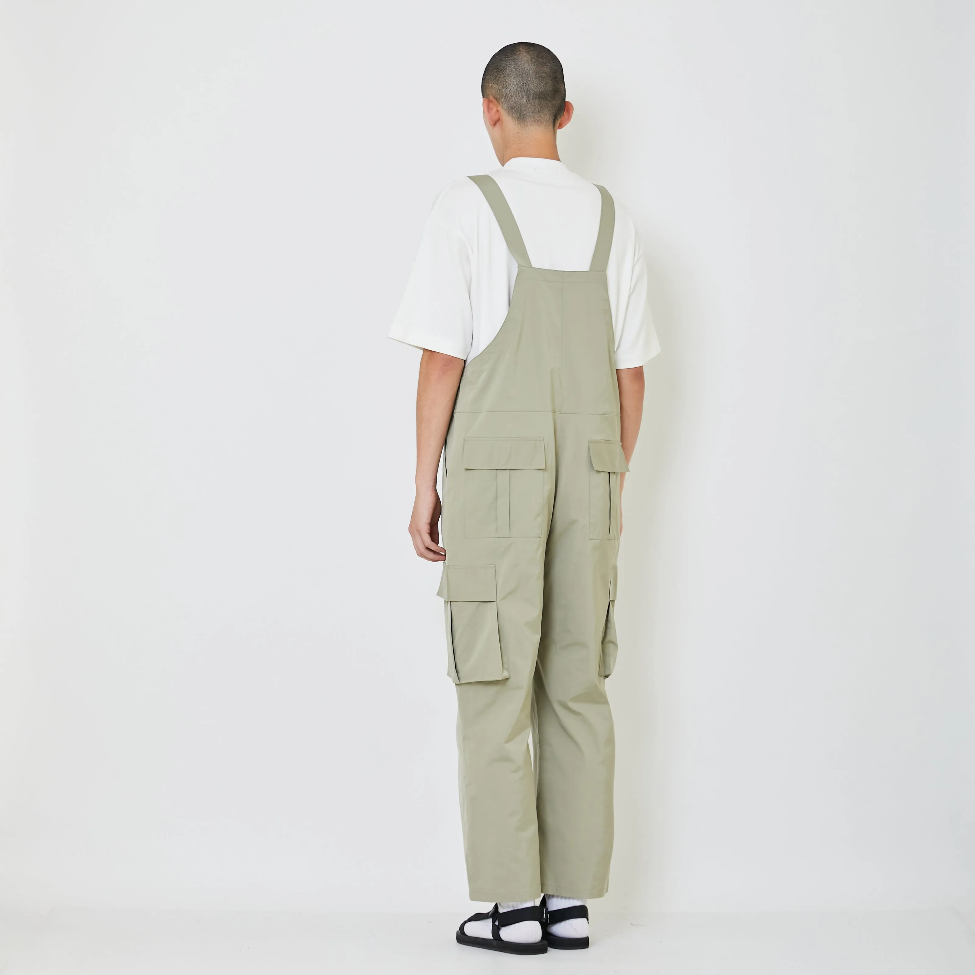 Men Nylon Dungaree - Light Green - SM2403058A