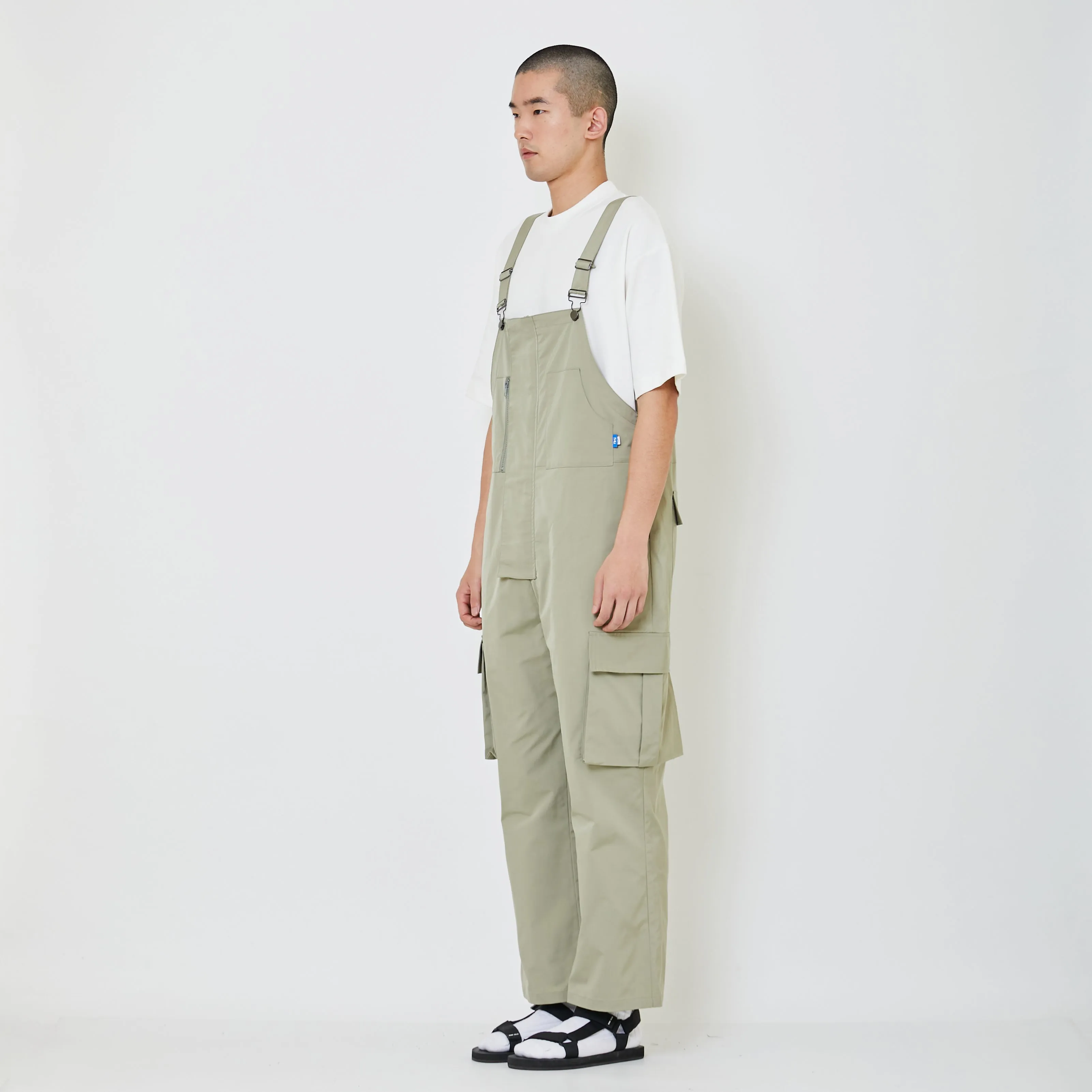 Men Nylon Dungaree - Light Green - SM2403058A