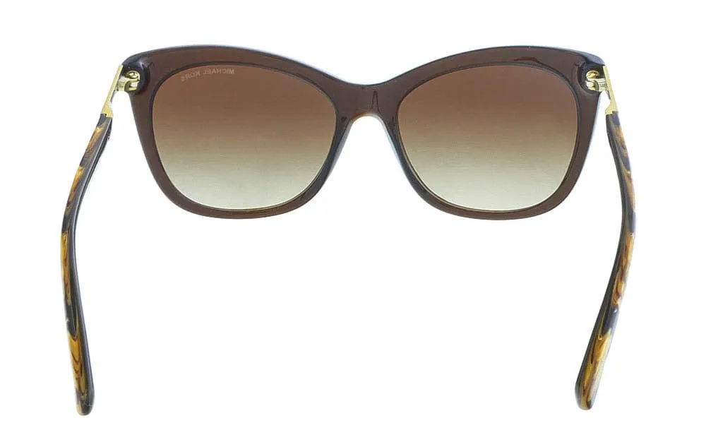 Michael Kors MK2020 ADELAIDE II 311613 Dark Brown Rectangle Sunglasses