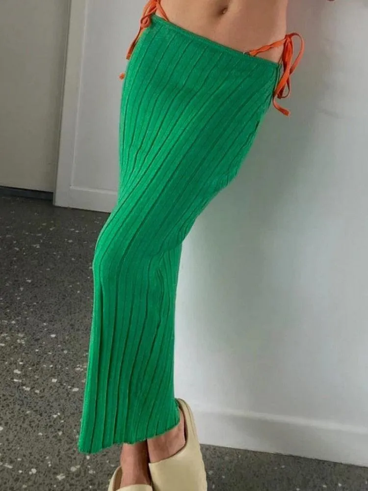 Monre Knitted Long Skirt