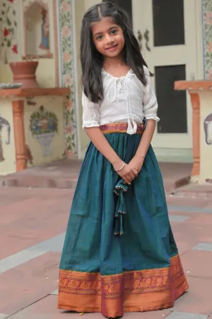 Moor Hues Pleated skirt and top for Girls |  Custom Shirt Made To Order
